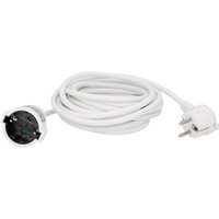 Unitec Verlängerungskabel Innen 5 Meter HO5VV-F 3G1,5, weiß,