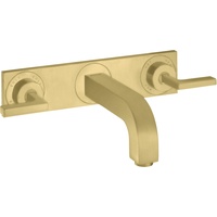 Hansgrohe Axor Citterio 3-Loch Waschtischarmatur Unterputz Auslauf 222mm, Hebelgriffe,