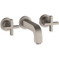 Hansgrohe Axor Citterio 3-Loch Waschtischarmatur Unterputz Auslauf 162mm, Kreuzgriffe,