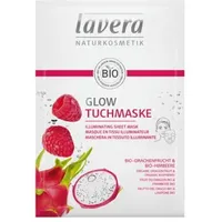 Lavera Glow Tuchmaske Bio-Drachenfrucht & Bio-Himbeere 21 ml