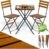 CASARIA CASARIA® Balkonmöbel Set 2 Personen Wetterfest FSC®-zertifiziert 3-Tlg
