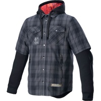 Alpinestars MO.ST.EQ Tartan Textiljacke - Grau/Schwarz / XL