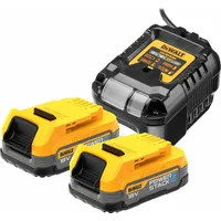 DeWalt Powerstack Akku, 18V / 1,7Ah, 2er-Set +Ladegerät DCB1102