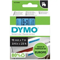 Dymo Original D1-Etikettenband | schwarz auf blau | 19