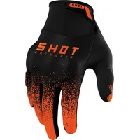 Shot Drift Edge Motocross Handschuhe, schwarz-orange, Größe M L