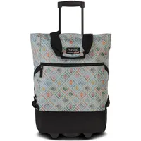 Punta Wheel Print Einkaufstrolley Einkaufsroller Shooping Trolley 10008, Farbe:Pastellgrün/Schwarz