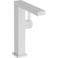 Hansgrohe Tecturis E Waschtischarmatur mit Schwenkauslauf und Push-Open-Ablaufgarnitur, mattweiß