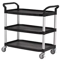 Kompatible Ware Etagenwagen schwarz 110,0 x 52,0 x 102,0