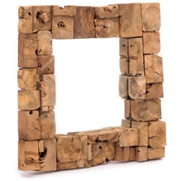 Creedwood Wandspiegel, Braun, Holz, 50x50x5 cm, Spiegel, Wandspiegel