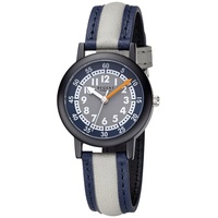 REGENT Kinderuhr Armbanduhr Analog dunkelblau. Grau URF1474