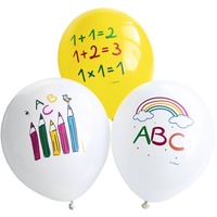 Amscan 6 Latexballons Schulstart 27,5 cm/ 11"