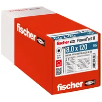 Fischer PowerFast II HWTF Holzschraube 8,0 x 120 50