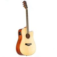 Red Hill DCE-S NT Natural Dreadnought Cutaway Westerngitarre, Massive