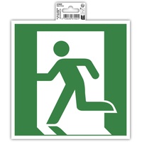 Exacompta 67002E Hinweisschild, Evakuierung links, PVC, selbstklebend und rutschfest,