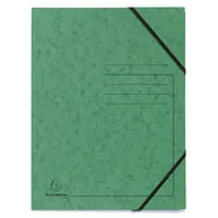 Exacompta 25x Eckspannmappe - Gummizug ohne Klappen, Karton A4,
