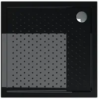 Doporro Duschtasse Duschwanne Anti-Rutsch 80x80x4 flach inkl. Ablaufgarnitur aus
