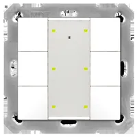 MDT Taster Plus TS 55 6-fach reinweiß glänzend, Temperatursensor,