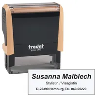 Trodat Textstempel, individualisierbar printy 4913 selbstfärbend schwarz ohne Logo