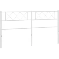 VidaXL Kopfteil Metall Weiß 180 cm