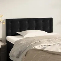 VidaXL Kopfteil Schwarz 80x5x78/88 cm Samt