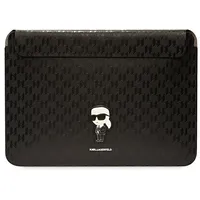 Karl Lagerfeld KLCS14SAKHPKK 14" czarny/black Saffiano Monogram Ikonik (14"),