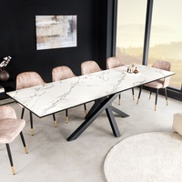 Riess-Ambiente Esstisch MARVELOUS 180-220-260cm weiß Keramik made in Italy