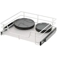Nova inox bremermann Teleskopschublade 60 cm mit Einlegeboden, Küchenschublade