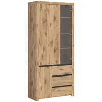 Xonox.home Vitrine Woody Nox Oak Nachbildung anthrazit B/H/T: ca.