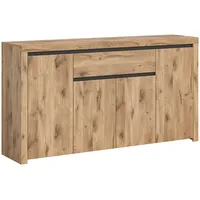 Xonox.home Sideboard Woody Nox Oak Nachbildung anthrazit B/H/T: ca.