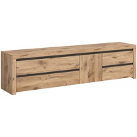 Xonox.home Wohnen Woody Nox Oak Nachbildung anthrazit, ca. 211x54x44