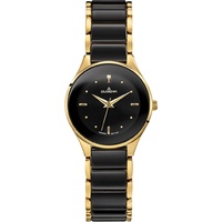 Dugena Damenuhr Amica Ceramica 4460771 gold/schwarz