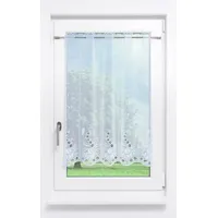 Plauener Spitze® Plauener Spitze Scheibengardine Blumenspiel #1W (Bx H)