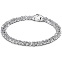 Pandora Timeless Pavé Gliederarmband Silber 593008C01-18 Größe 18