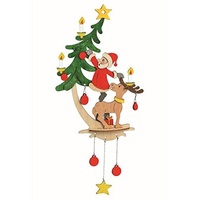 Drechslerei Kuhnert Gmbh Kuhnert Erzgebirge Bastelset Fensterbild Weihnachtsmann mit