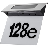 Maclean Brackets Maclean MCE423 Solar Hausnummernleuchte Plexiglas: 17x13cm Hausnummer