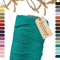 BooGardi Makramee Garn · Türkis 5mm x 100m ·