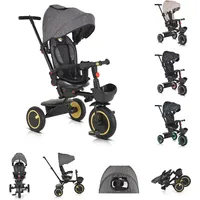 Byox Dreirad Tricycle Orion faltbar, PU-Reifen, drehbarer Sitz, Schiebestange