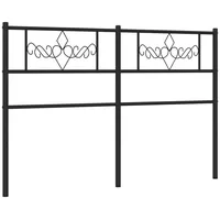 VidaXL Kopfteil Metall Schwarz 120 cm