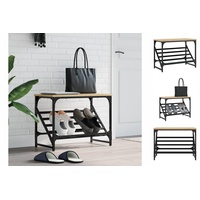 VidaXL Schuhregal Sonoma-Eiche 60x30x45 cm Holzwerkstoff