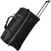 Travelite Basics Fast 2-Rollen Reisetasche 65 cm schwarz-grau