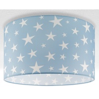Paco Home Deckenlampe Kinderzimmer Pendelleuchte Baby Lampenschirm Stoff Rund