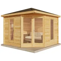 Alpholz Gartenhaus Liwa Compact Spitzdach 300 cm x 300