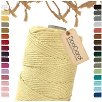 BooGardi Makramee Garn · Hellgelb 3mm x 200m ·