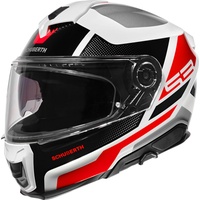 Schuberth S3 Daytona Integralhelm - Weiß/Schwarz/Rot - XXL