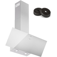 Klarstein Dunstabzugshaube 90cm, Abluft, 247 m3/h LED Touch Weiß