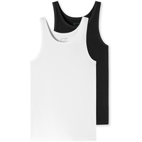 SCHIESSER Herren 2 Pack Unterhemd 95/5 2er-Pack mit seitlichen