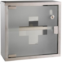  Medizinschrank DOC, Edelstahl - Glas - 30 x 30