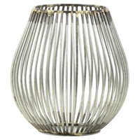 Light & Living Windlicht H 11 cm VENADE, Silbergrau