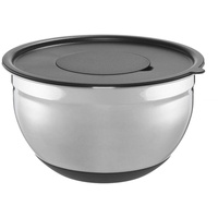 Bongusto Schüssel, Silbergrau - Schwarz - Metall - Ø