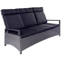 Outdoor Edge outdoor Gartenbank KERAMO, verstellbar, Grau-Mix - Kunststoffgeflecht